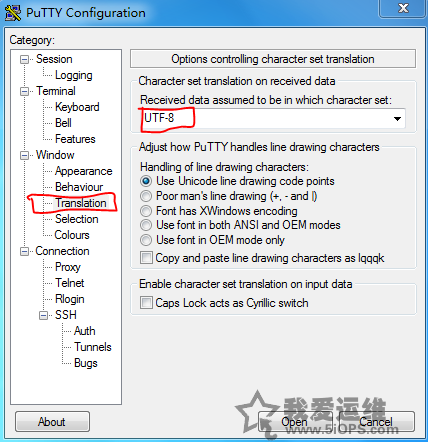 解决putty连接linux使用vi的中文乱码问题
